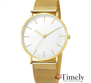 Fashion Network Simple Stainless Steel Quartz Watches